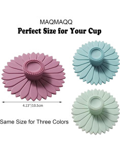 Cubiertas de Silicona MAQMAQQ para Tazas - Juego de 3 Multicolor 2