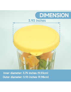 Paquete de 4 tapas de silicona Purekra para vidrio Luminarc 2