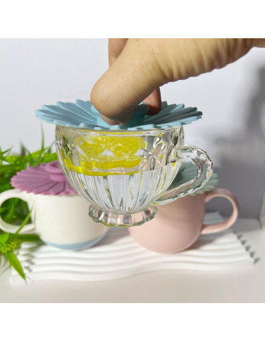Cubiertas de Silicona MAQMAQQ para Tazas - Juego de 3 Multicolor