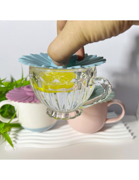 Cubiertas de Silicona MAQMAQQ para Tazas - Juego de 3 Multicolor