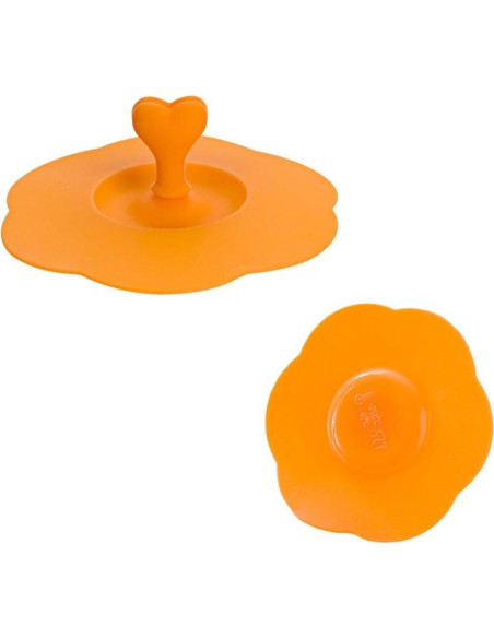 6 Tapas de Taza de Silicona AKOAK con Soporte para Cuchara