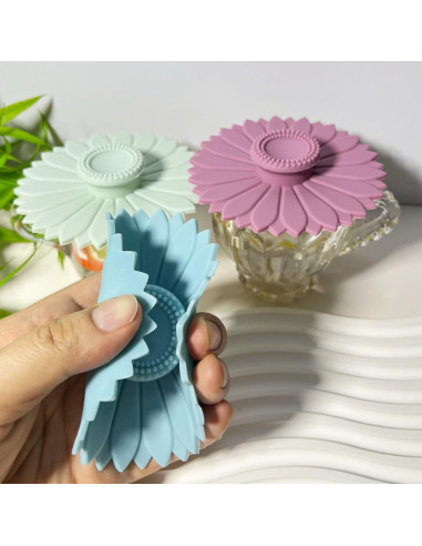 Cubiertas de Silicona MAQMAQQ para Tazas - Juego de 3 Multicolor