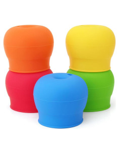 Paquete de 5 tapas de silicona VEAGINS para tazas con sorbete