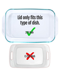 Tapa de Reemplazo Pyrex 3 QT MRX Azul - Compatible 233-PC 2