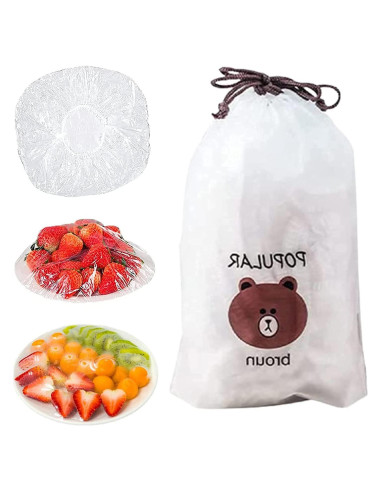 Bolsas de Conservación Reutilizables Oprtuisi 100 Pcs Elásticas