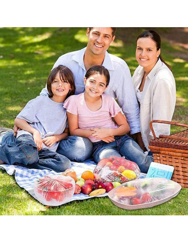 Bolsas de Conservación Reutilizables Oprtuisi 100 Pcs Elásticas