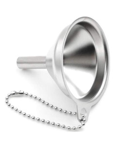 Mini embudo de cocina acero inoxidable 304 5.5cm con cadena 2