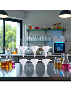 Juego de 6 Mini Embudos de Plástico Qintreesify - 2.54cm 2