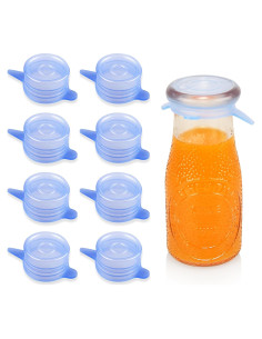 Tapa de Silicona Estirable Walgett 4.06 cm Azul 8 Piezas