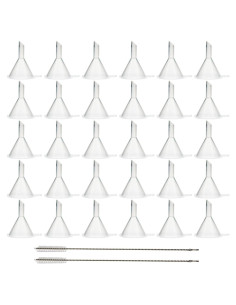 30 Embudos de Plástico Mini Agidea para Llenar Botellas