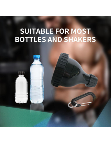 Contenedor de Polvo de Proteína PEHADU 2 Pack con Embudo