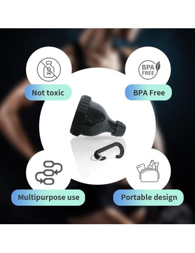 Contenedor de Polvo de Proteína PEHADU 2 Pack con Embudo