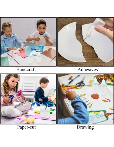 Goiio 10 Botellas Aplicador 120 ml Punta Precisión Multicolor