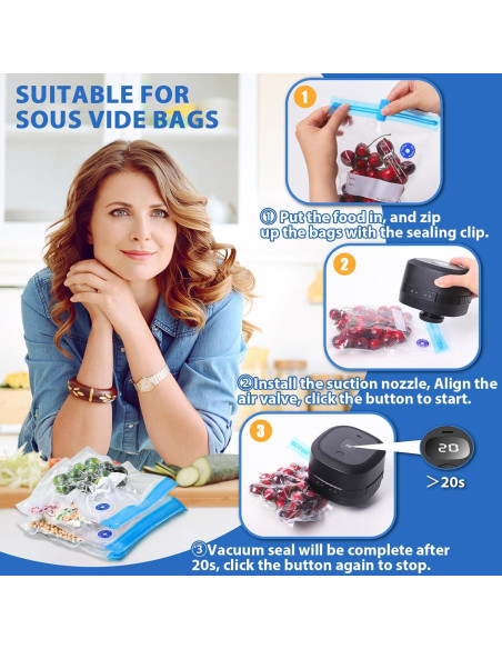 Sellador al Vacío Eléctrico Yoobao ZK-01 para Tarros Mason Sellador al Vacío Eléctrico Yoobao ZK-01 para Tarros Mason