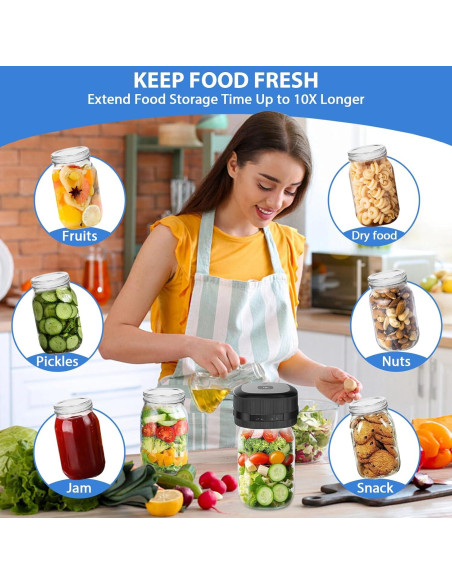Sellador al Vacío Eléctrico Yoobao ZK-01 para Tarros Mason Sellador al Vacío Eléctrico Yoobao ZK-01 para Tarros Mason