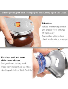 Abrebotellas Uinxan Acero Inoxidable 304 para Manos Débiles 2