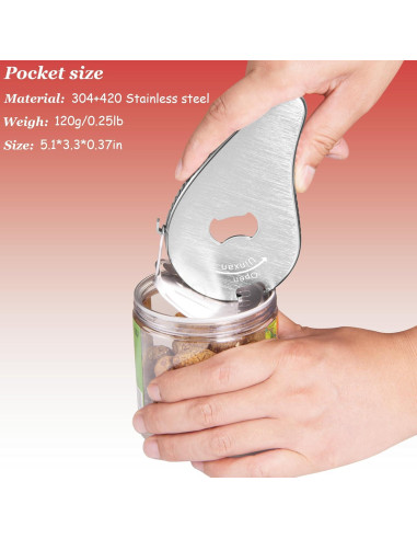 Abrebotellas Uinxan Acero Inoxidable 304 para Manos Débiles