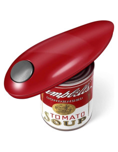 Abrelatas Eléctrico One Touch Genérico - Automático, Rojo