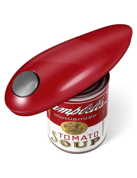 Abrelatas Eléctrico One Touch Genérico - Automático, Rojo