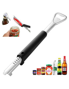 Abrebotellas Ajustable KINTEGOOD de Acero Inoxidable Ergonómico