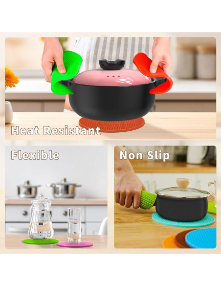 11 Almohadillas Antideslizantes de Silicona Genérico para Abrir Frascos