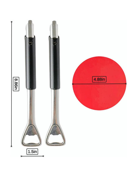 Abre Frascos Ajustable Orangaroos 2 en 1 con Almohadilla