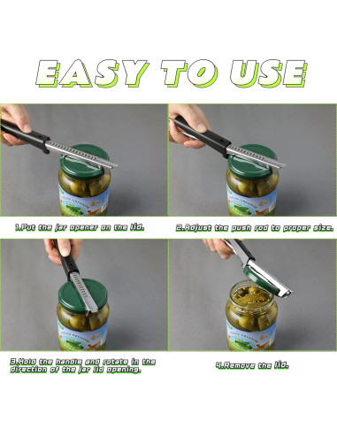 Abre Frascos Ajustable Orangaroos 2 en 1 con Almohadilla