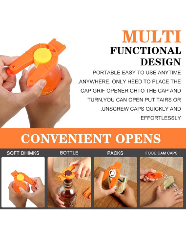 3 Abrebotellas Ergonómicos DIVINA VITAE para Manos Débiles