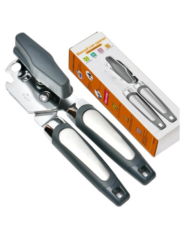 Abrelatas Manual 3 en 1 ELIRIVAWET Acero Inoxidable Gris