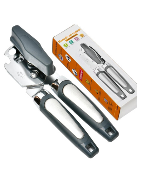 Abrelatas Manual 3 en 1 ELIRIVAWET Acero Inoxidable Gris