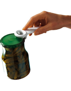 Abre frascos Brix Original Blanco, fácil uso para niños y artritis 2