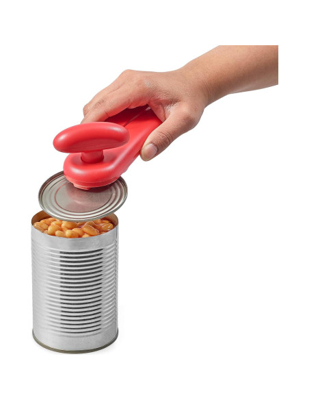 Abrelatas Manual Zyliss MagiCan Rojo - Sin Esfuerzo y Seguro