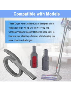 Kit Limpiador Conductos Secadora Tivcroxs V7 V8 V10 V6 V11 2