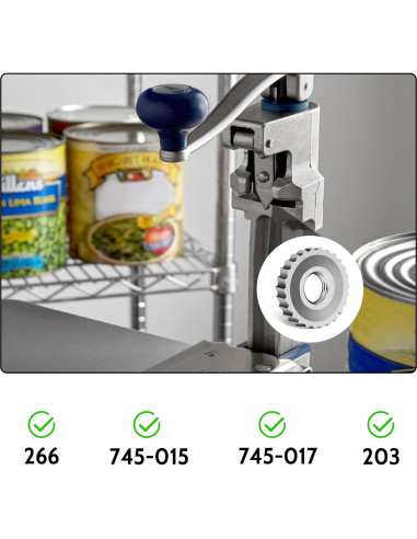 Kit de Reemplazo Engranaje y Cuchillo LVFEITIN KT2326 para Abridor de Latas Eléctrico