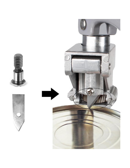 Kit de Reemplazo Engranaje y Cuchillo LVFEITIN KT2326 para Abridor de Latas Eléctrico