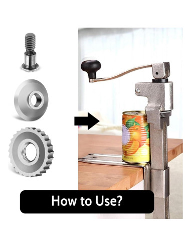 Kit de Reemplazo Engranaje y Cuchillo LVFEITIN KT2326 para Abridor de Latas Eléctrico