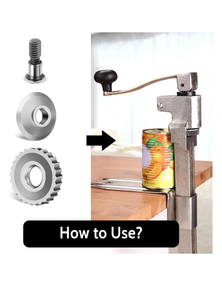 Kit de Reemplazo Engranaje y Cuchillo LVFEITIN KT2326 para Abridor de Latas Eléctrico