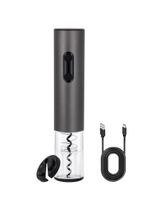 Abridor de Vino Eléctrico Yiizy Recargable con Cortador y Luz LED