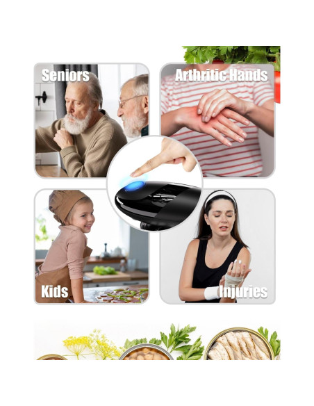 Abrelatas Eléctrico Automático BW Wealthy - Ideal para Personas Mayores