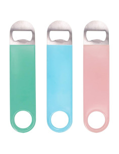 Paquete de 3 Abrebotellas KTOJOY de Acero Inoxidable 17.8 cm