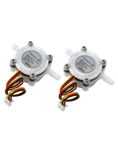 Sensor de flujo de agua GREDIA 1/4" 0.3-6L/min paquete de 2