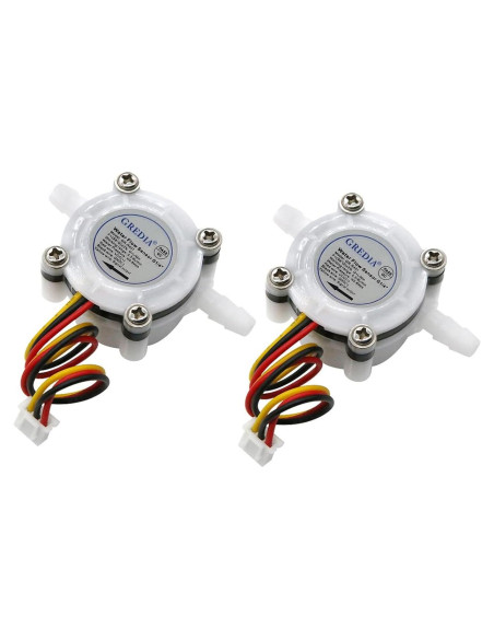 Sensor de flujo de agua GREDIA 1/4" 0.3-6L/min paquete de 2