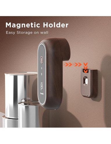 Abridor de Latas Eléctrico Canslab Turbo - Recargable USB, Apagado Automático, 100 Latas