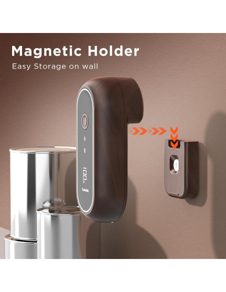 Abridor de Latas Eléctrico Canslab Turbo - Recargable USB, Apagado Automático, 100 Latas