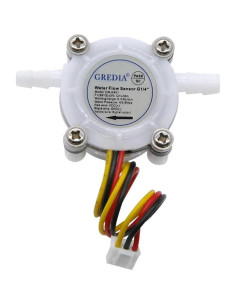 Sensor de flujo de agua GREDIA 1/4" 0.3-6L/min paquete de 2 2