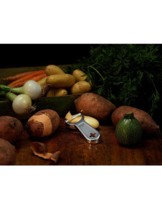 Pelador de Metal Ergonómico Kuhn Rikon Suizo Acero Inoxidable 2