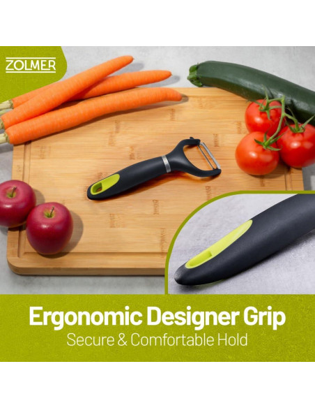 Pelador de Verduras ZOLMER con Cuchillas de Acero Inoxidable