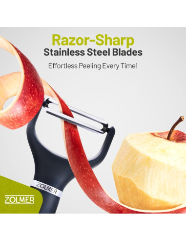 Pelador de Verduras ZOLMER con Cuchillas de Acero Inoxidable