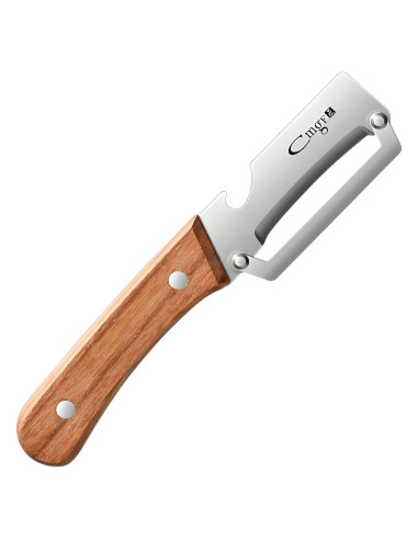 Pelador de Verduras ANMIOU con Mango de Madera y Abrebotellas