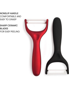 Juego de 2 Peladores de Cerámica Epoca con Mangos Ergonómicos 2